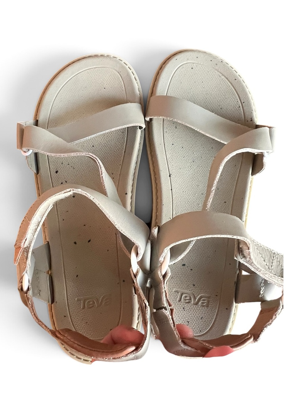 Teva Womens Madera Cork Wedge Sandal Size 8 Eucalyptus Platform Strappy Open Toe